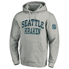 Seattle Kraken Fanatics Big & Tall Fleece Pullover Hoodie Heather Gray