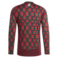 Mexico National Team 2024 Home Replica Long Sleeve Jersey Burgundy - Adidas