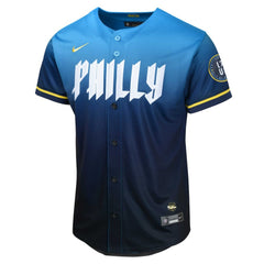 Zack Wheeler Philadelphia Phillies Youth 2024 City Connect Limited Player Jersey - Blue