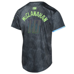 Shane McClanahan Tampa Bay Rays Youth 2024 City Connect Limited Player Jersey - Charcoal