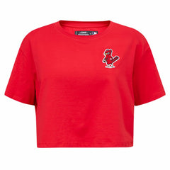 Washington Nationals Pro Standard Women's Classic SJ Cropped Boxy T-Shirt Red