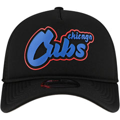 Chicago Cubs Retro Bold A-Frame Trucker 9FORTY Adjustable Hat Black | New Era