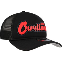 St. Louis Cardinals Retro Bold A-Frame Trucker 9FORTY Adjustable Hat Black | New Era
