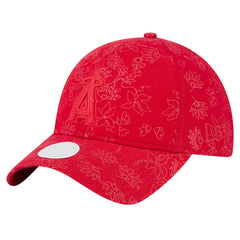 Los Angeles Angels Women's Tonal Floral 9TWENTY Adjustable Hat Red | New Era