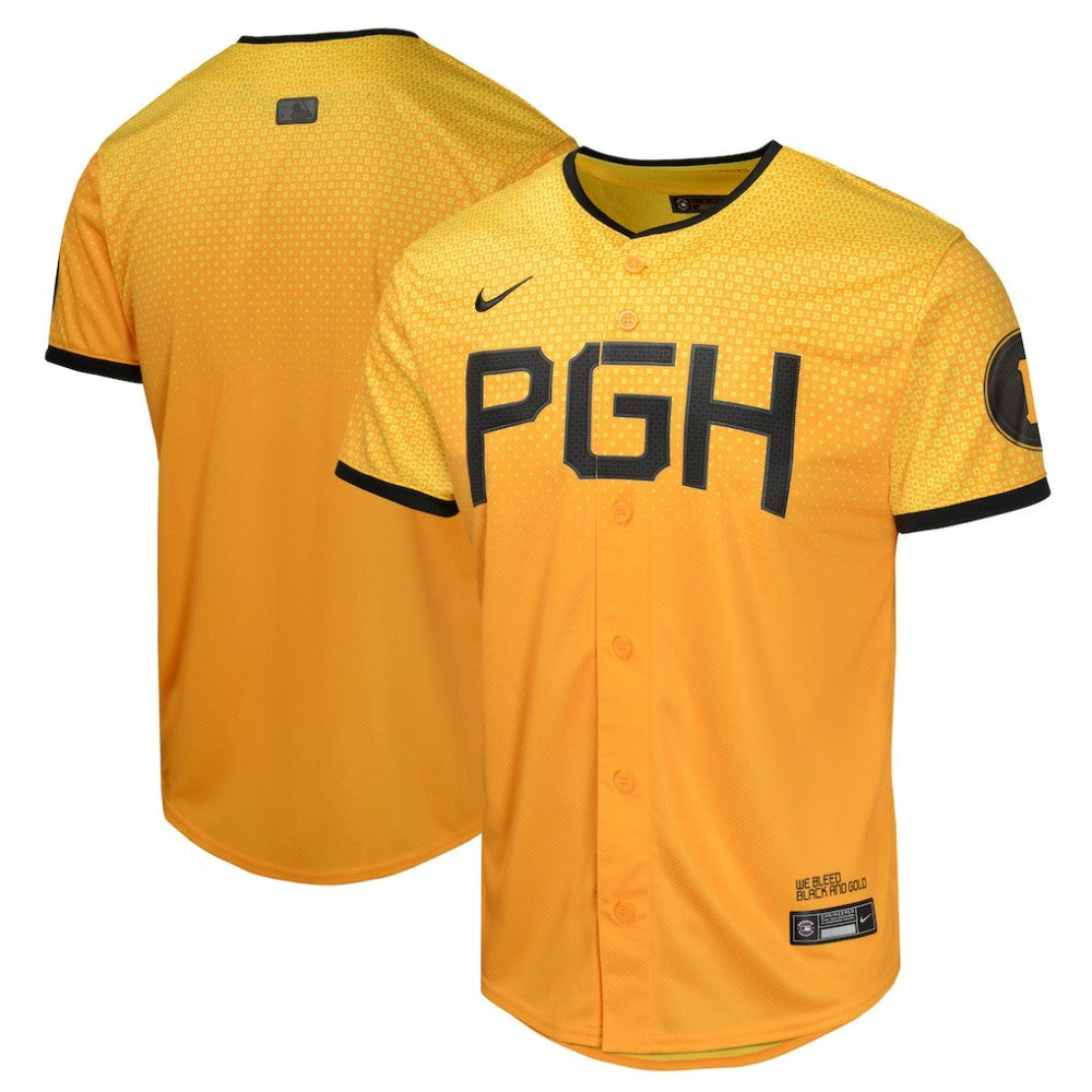 Pittsburgh Pirates Youth City Connect Limited Jersey - Gold