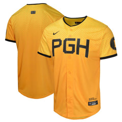 Pittsburgh Pirates Youth City Connect Limited Jersey - Gold