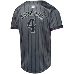 Francisco Alvarez New York Mets Youth 2024 City Connect Limited Player Jersey - Graphite