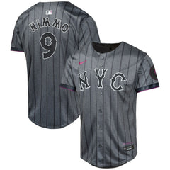 Brandon Nimmo New York Mets Youth 2024 City Connect Limited Player Jersey Graphite | Nike