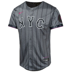 Brandon Nimmo New York Mets Youth 2024 City Connect Limited Player Jersey Graphite | Nike