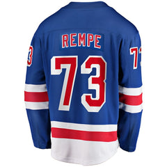 Matt Rempe New York Rangers Fanatics Home Breakaway Jersey Blue