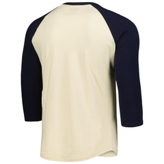 Chicago White Sox Majestic Threads Raglan 3/4-Sleeve T-Shirt Cream/Navy