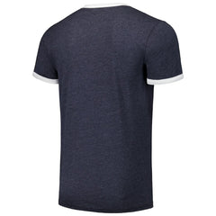 Tampa Bay Rays Majestic Threads Ringer Tri-Blend T-Shirt Navy