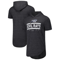 Tampa Bay Rays Majestic Threads Tri-Blend Hoodie T-Shirt Black