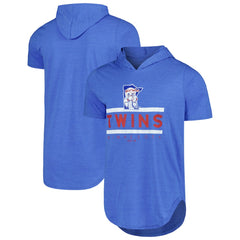 Minnesota Twins Majestic Threads Tri-Blend Hoodie T-Shirt Royal