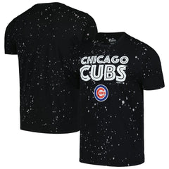 Chicago Cubs Majestic Threads Splatter T-Shirt Black/White