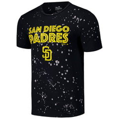 San Diego Padres Majestic Threads Splatter T-Shirt Black/White