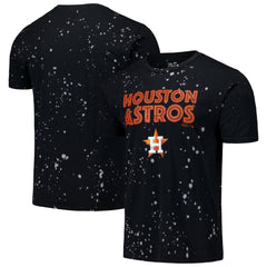 Houston Astros Majestic Threads Splatter T-Shirt Black/White