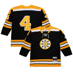Bobby Orr Boston Bruins Mitchell & Ness Big & Tall 1971/72 Blue Line 2.0 Jersey Black