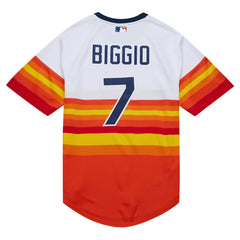 Craig Biggio Houston Astros 2004 Cooperstown Collection Authentic Throwback Jersey - White