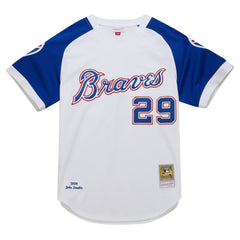 John Smoltz Atlanta Braves 2004 Cooperstown Collection Authentic Throwback Jersey - White