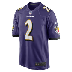 Nate Wiggins Baltimore Ravens Player Game Jersey - Purple