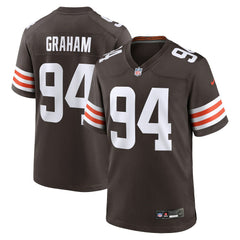 Mason Graham Cleveland Browns 2025 NFL Draft First Round Pick Game Jersey - Brown