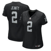 Ashton Jeanty Las Vegas Raiders Women's 2025 NFL Draft First Round Pick Team Game Jersey - Black