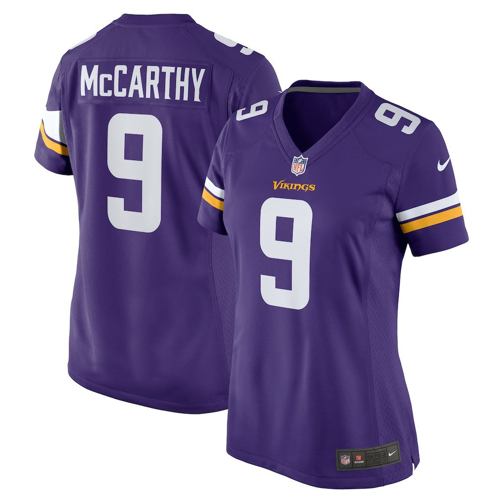 J.J. McCarthy Minnesota Vikings Women's Player Game Jersey - Purple