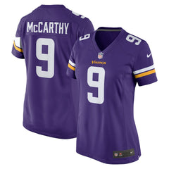 J.J. McCarthy Minnesota Vikings Women's Player Game Jersey - Purple