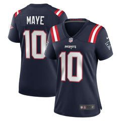 Drake Maye New England Patriots Women's Player Game Jersey - Navy