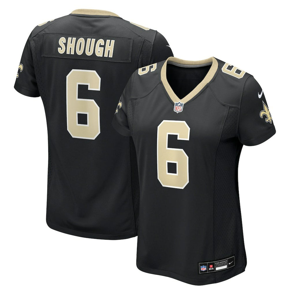 Tyler Shough New Orleans Saints Women's Game Jersey - Black