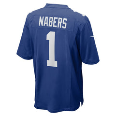 Malik Nabers New York Giants Player Game Jersey - Royal