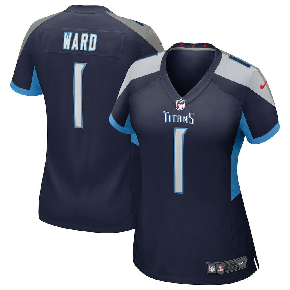 Cameron Ward Tennessee Titans Women's 2025 NFL Draft First Round Pick Alternate Game Jersey - Navy
