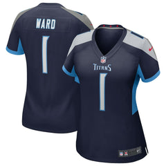 Cameron Ward Tennessee Titans Women's 2025 NFL Draft First Round Pick Alternate Game Jersey - Navy