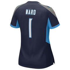 Cameron Ward Tennessee Titans Women's 2025 NFL Draft First Round Pick Alternate Game Jersey - Navy