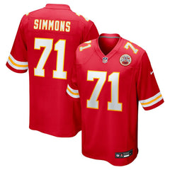 Josh Simmons Kansas City Chiefs 2025 NFL Draft First Round Pick Game Jersey - Red