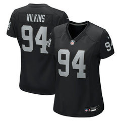 Christian Wilkins Las Vegas Raiders Women's Team Game Jersey - Black