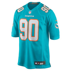 Kenneth Grant Miami Dolphins 2025 NFL Draft First Round Pick Game Jersey - Aqua