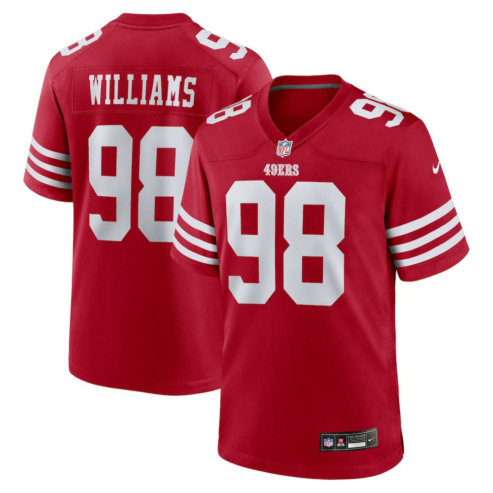Mykel Williams San Francisco 49ers 2025 NFL Draft First Round Pick Game Jersey - Scarlet