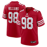 Mykel Williams San Francisco 49ers 2025 NFL Draft First Round Pick Game Jersey - Scarlet