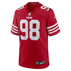 Mykel Williams San Francisco 49ers 2025 NFL Draft First Round Pick Game Jersey - Scarlet