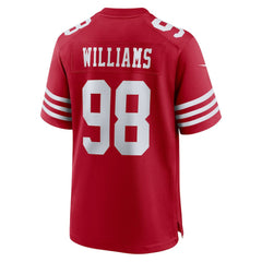 Mykel Williams San Francisco 49ers 2025 NFL Draft First Round Pick Game Jersey - Scarlet