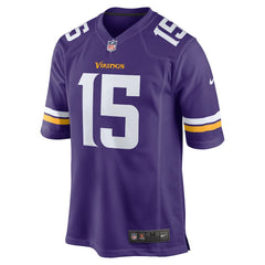 Dallas Turner Minnesota Vikings Player Game Jersey - Purple