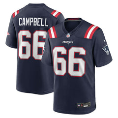 Will Campbell New England Patriots 2025 NFL Draft First Round Pick Game Jersey - Navy