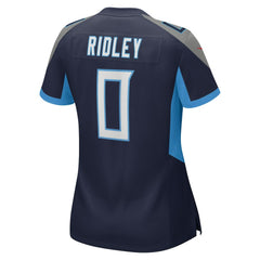 Calvin Ridley Tennessee Titans Women's Game Player Jersey - Navy