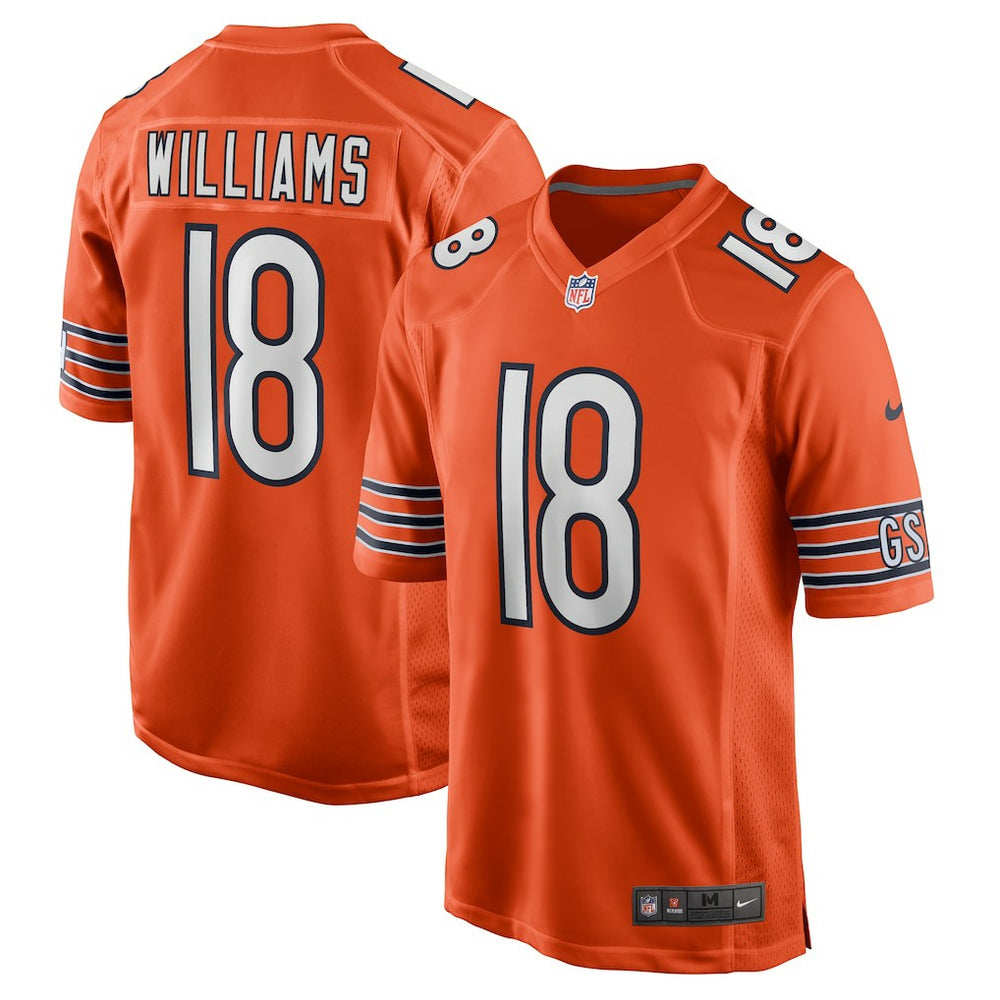 Caleb Williams Chicago Bears Alternate Player Game Jersey - Orange