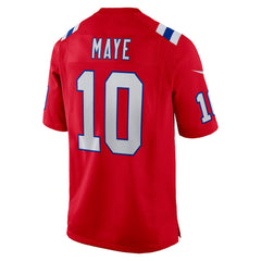 Drake Maye New England Patriots Player Game Jersey - Red