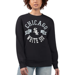 Chicago White Sox G-III 4Her by Carl Banks Women's Team Logo Fleece Pullover Sweatshirt Black