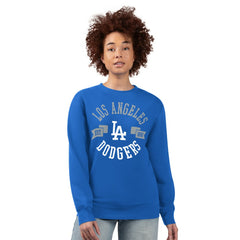 Los Angeles Dodgers G-III 4Her by Carl Banks Women's Team Logo Fleece Pullover Sweatshirt Royal