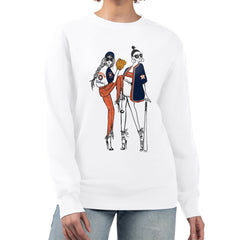 Houston Astros G-III 4Her by Carl Banks Women's Baseball Girls Fleece Pullover Sweatshirt White